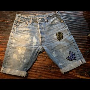 Vintage Up cycled Levi’s Shorts 36